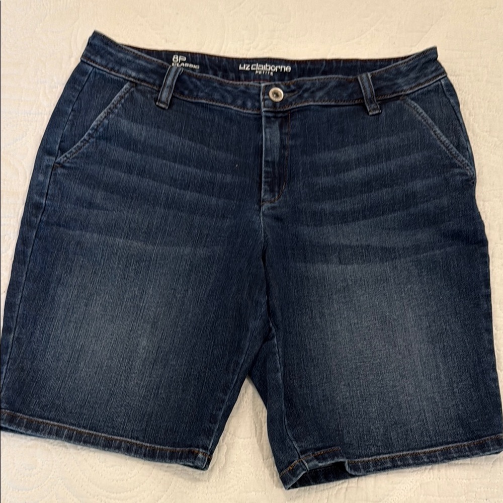 Liz Claiborne Blue Jean Shorts with Relaxed Fit